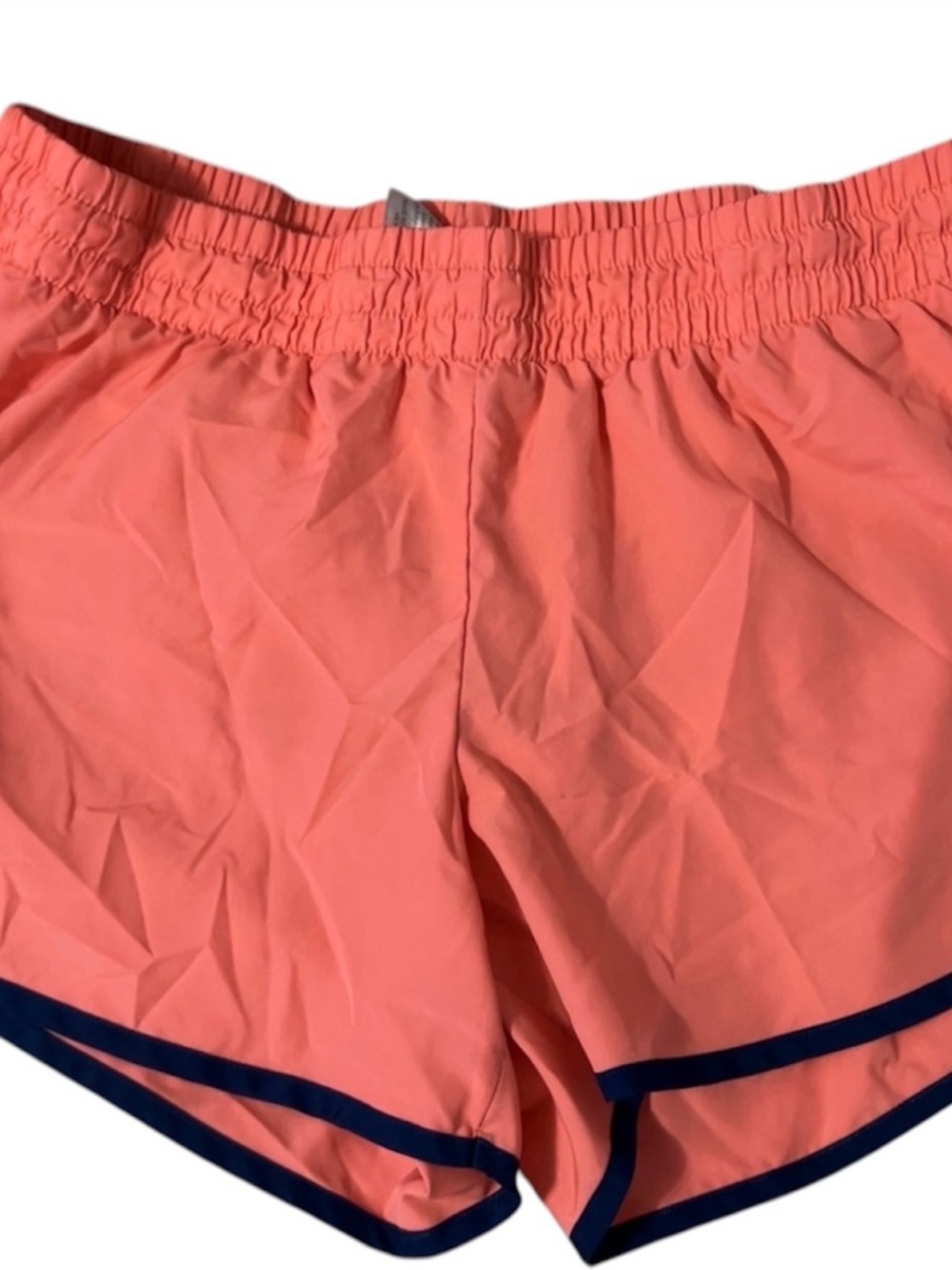 Athletic Works Coral Shorts with Navy Trim